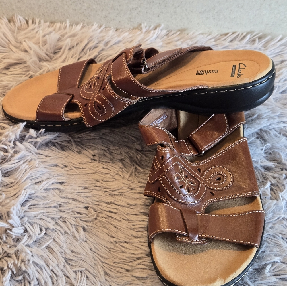 Clark Collection Soft Cusion Leisa Higley Sandals Size 12 - Picture 8 of 14